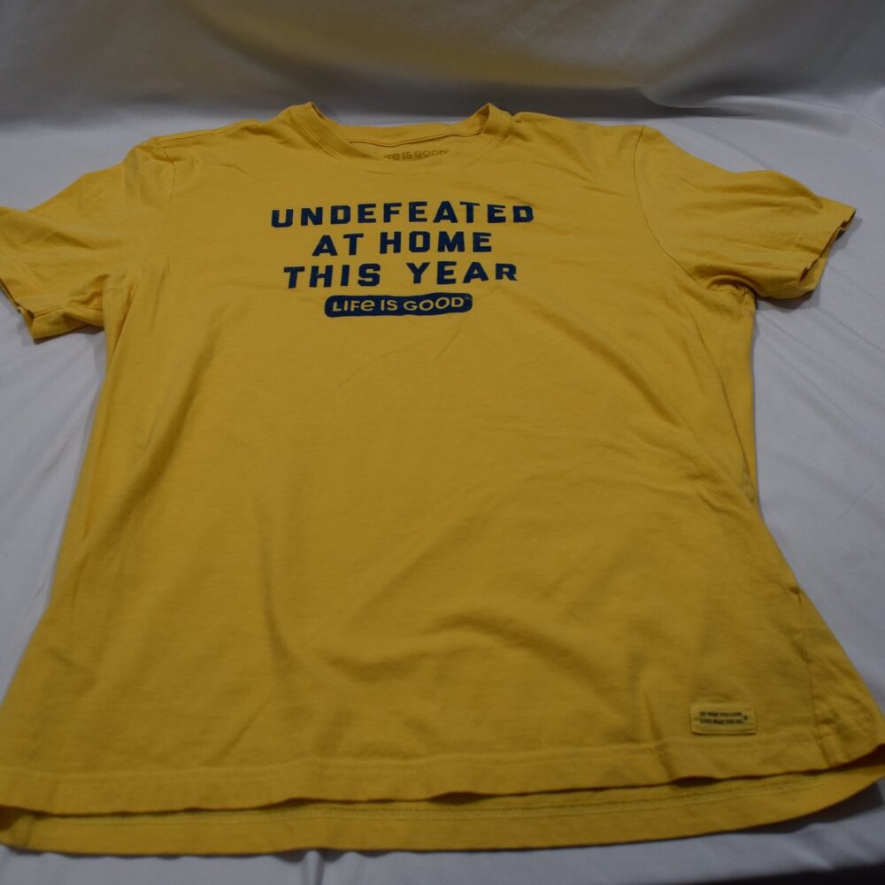 Life is Good Men's Yellow SS Tshirt Size Large #884
